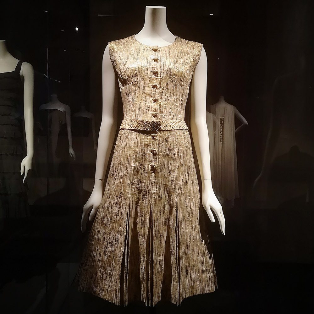 Dress worn by Delphine Seyrig in "Last year in Mariebad" / 1960-61 / Coco Chanel / Palais Galliera / 2021 / Paris, Cinémateque Francaise, Gift from Delphine Seyrig