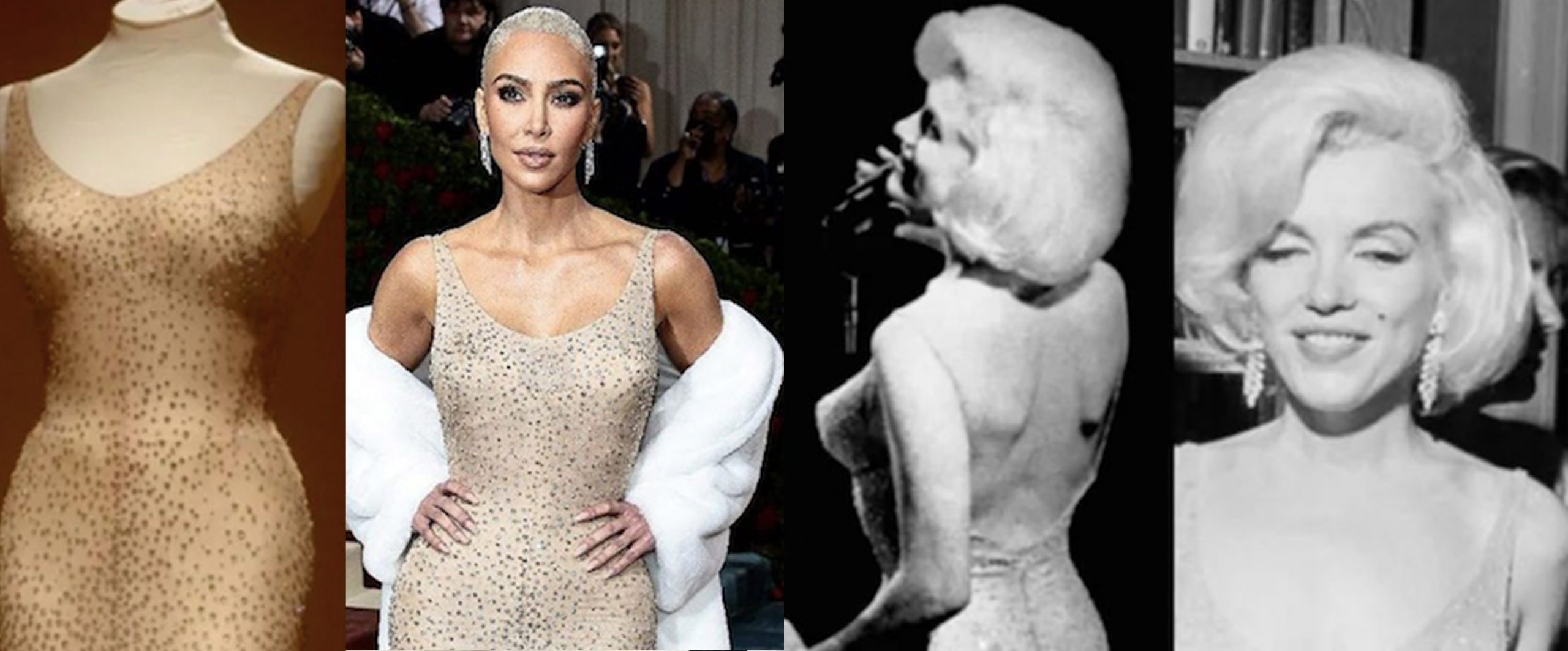 kim kardashian marilyn monroe dress Metallic Knit Bodycon Midi Dress | Sculpting Shapewear main image 1