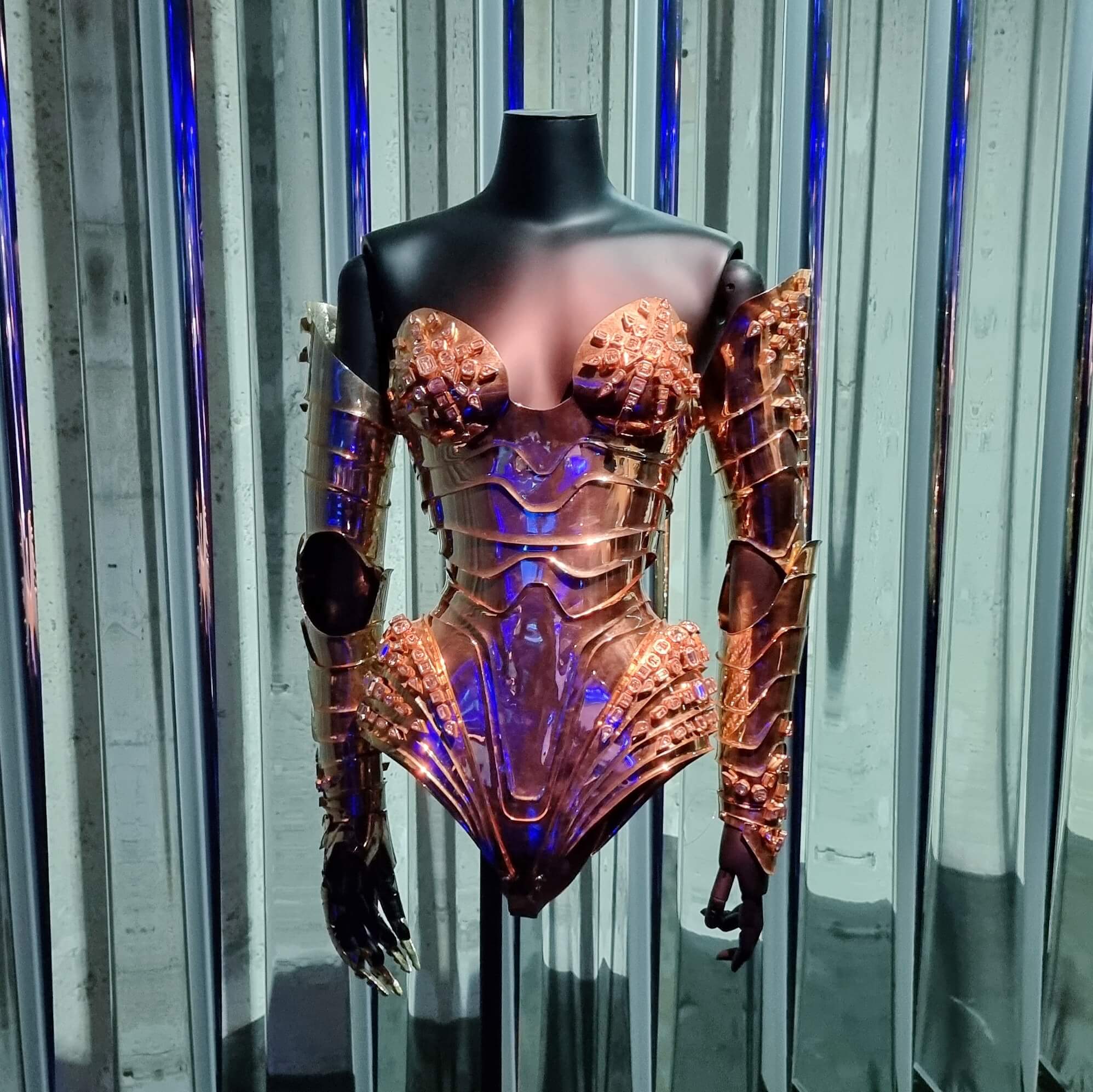 Thierry Mugler fashion, exhibition view COUTURISSIME, Musée des Arts décoratifs, 2022